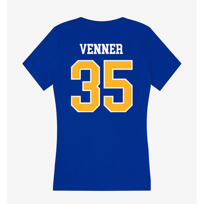 Pittsburgh - NCAA Women's Basketball : Meredith Venner - Women's V-Neck T-Shirt-1
