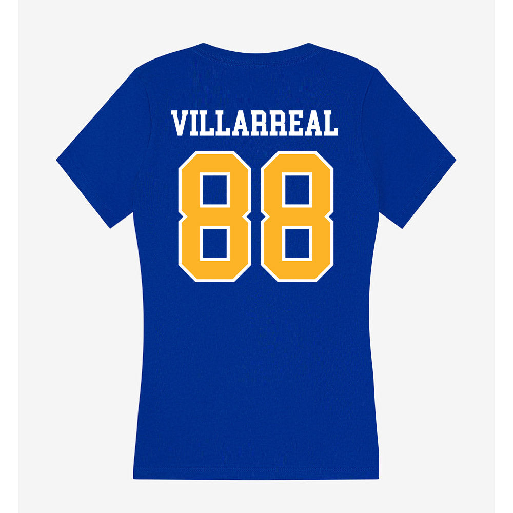 Pittsburgh - NCAA Football : Wyatt Villarreal - Women's V-Neck T-Shirt-1