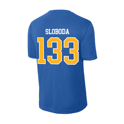 Pittsburgh - NCAA Wrestling : Santino Sloboda - Activewear T-Shirt-1
