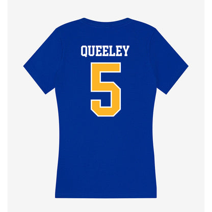 Pittsburgh - NCAA Women's Basketball : Jayda Queeley - Women's V-Neck T-Shirt-1