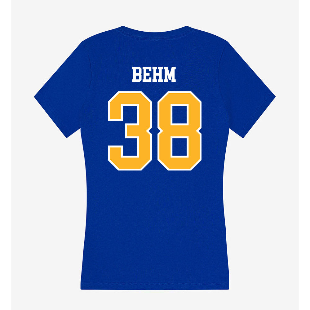 Pittsburgh - NCAA Baseball : Nolan Behm - Women's V-Neck T-Shirt-1