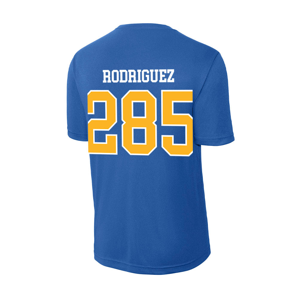 Pittsburgh - NCAA Wrestling : Caleb Rodriguez - Activewear T-Shirt-1