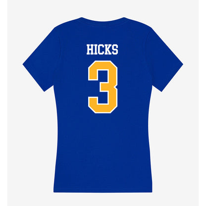 Pittsburgh - NCAA Football : Blue Hicks - Women's V-Neck T-Shirt-1