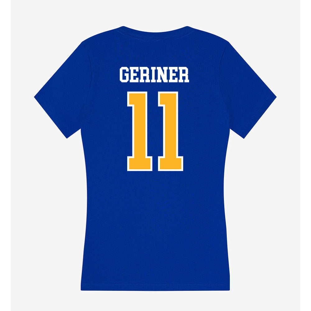 Pittsburgh - NCAA Football : Holden Geriner - Women's V-Neck T-Shirt-1