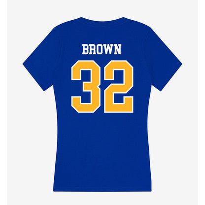 Pittsburgh - NCAA Football : Truitt Brown - Women's V-Neck T-Shirt-1