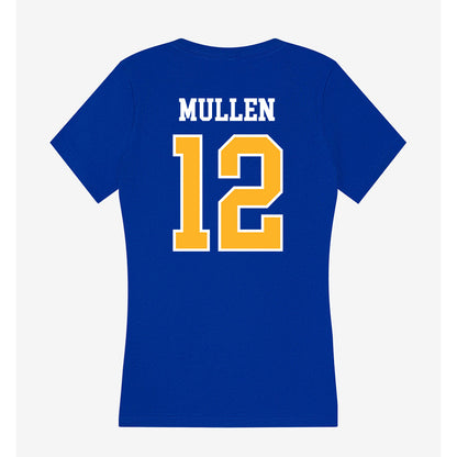 Pittsburgh - NCAA Men's Basketball : Kieran Mullen - Women's V-Neck T-Shirt-1