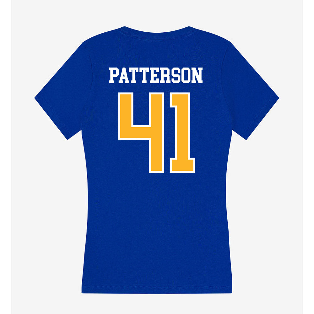Pittsburgh - NCAA Football : Isaac Patterson - Women's V-Neck T-Shirt-1