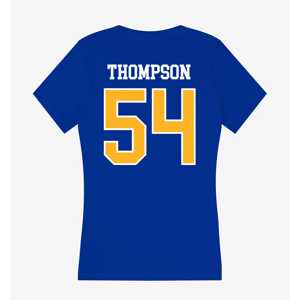 Pittsburgh - NCAA Football : Justin Thompson - Women's V-Neck T-Shirt-1
