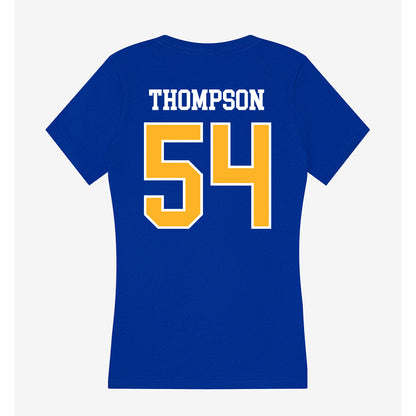 Pittsburgh - NCAA Football : Justin Thompson - Women's V-Neck T-Shirt-1