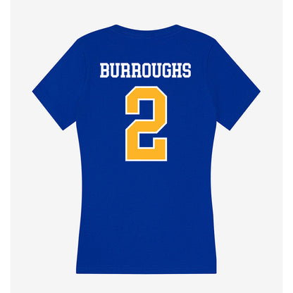 Pittsburgh - NCAA Baseball : Keeton Burroughs - Women's V-Neck T-Shirt-1