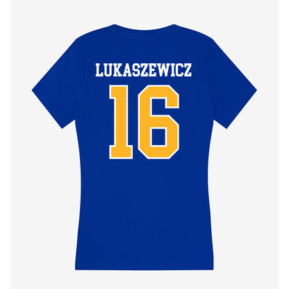 Pittsburgh - NCAA Softball : Allie Lukaszewicz - Women's V-Neck T-Shirt-1