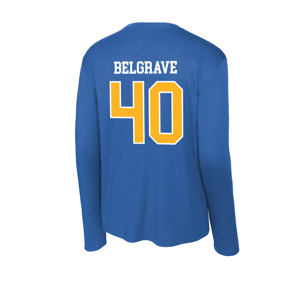 Pittsburgh - NCAA Football : Jojo Belgrave - Activewear Long Sleeve T-Shirt-1