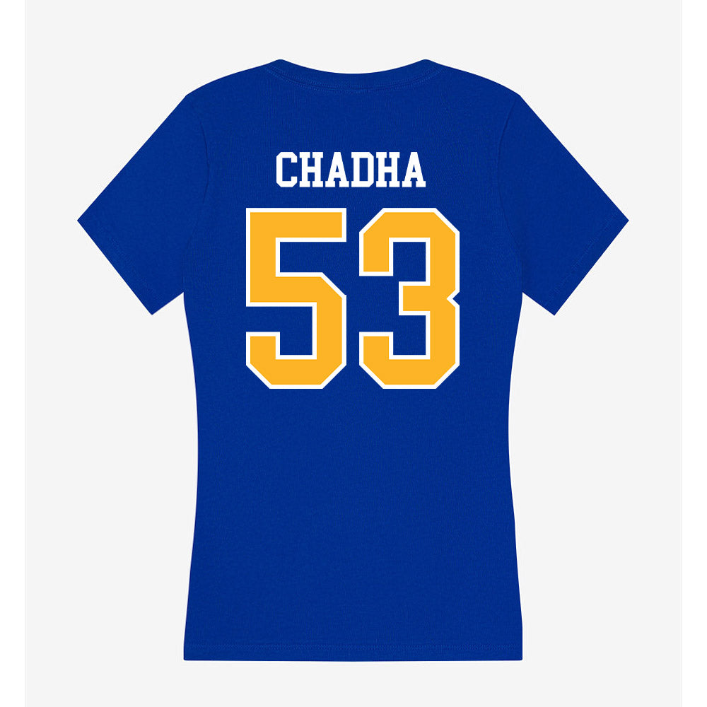 Pittsburgh - NCAA Football : Antonio Chadha - Women's V-Neck T-Shirt-1