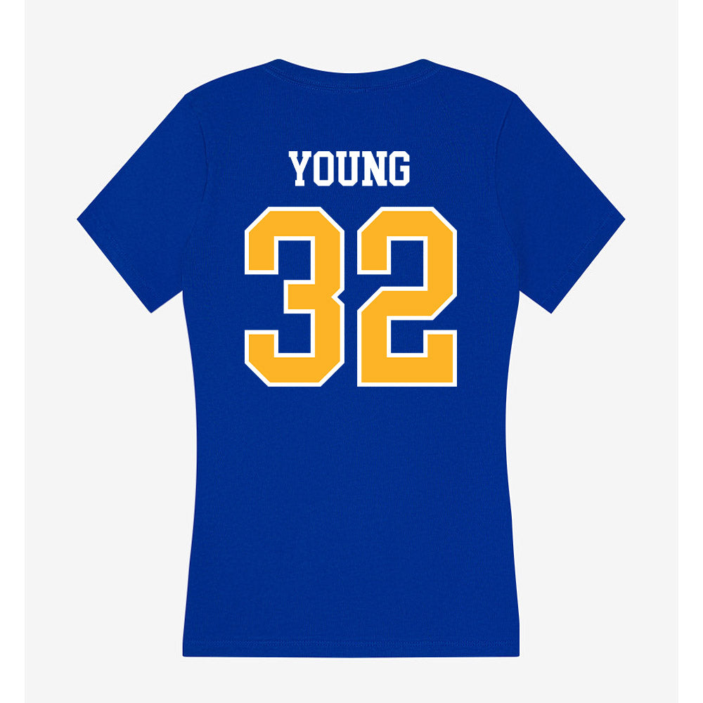 Pittsburgh - NCAA Softball : Jayda Young - Women's V-Neck T-Shirt-1