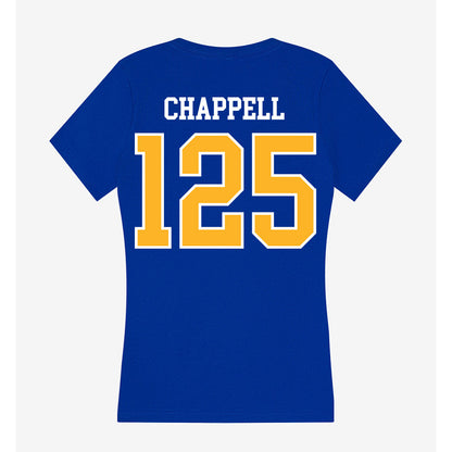 Pittsburgh - NCAA Wrestling : Tyler Chappell - Women's V-Neck T-Shirt-1