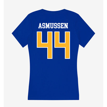 Pittsburgh - NCAA Baseball : Benjamin Asmussen - Women's V-Neck T-Shirt-1