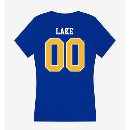 Pittsburgh - NCAA Baseball : Aaron Lake - Women's V-Neck T-Shirt-1