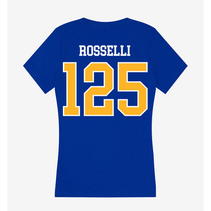 Pittsburgh - NCAA Wrestling : Jaxson Rosselli - Women's V-Neck T-Shirt-1