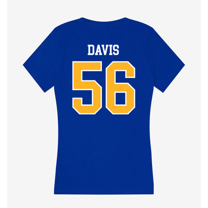 Pittsburgh - NCAA Football : Keylen Davis - Women's V-Neck T-Shirt-1