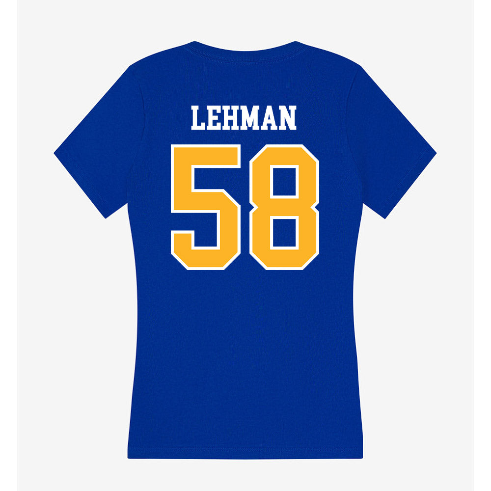 Pittsburgh - NCAA Football : Reston Lehman - Women's V-Neck T-Shirt-1