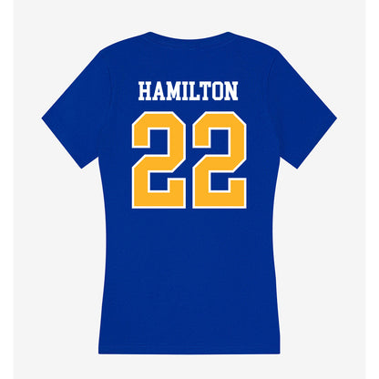 Pittsburgh - NCAA Football : Bryan Hamilton - Women's V-Neck T-Shirt-1