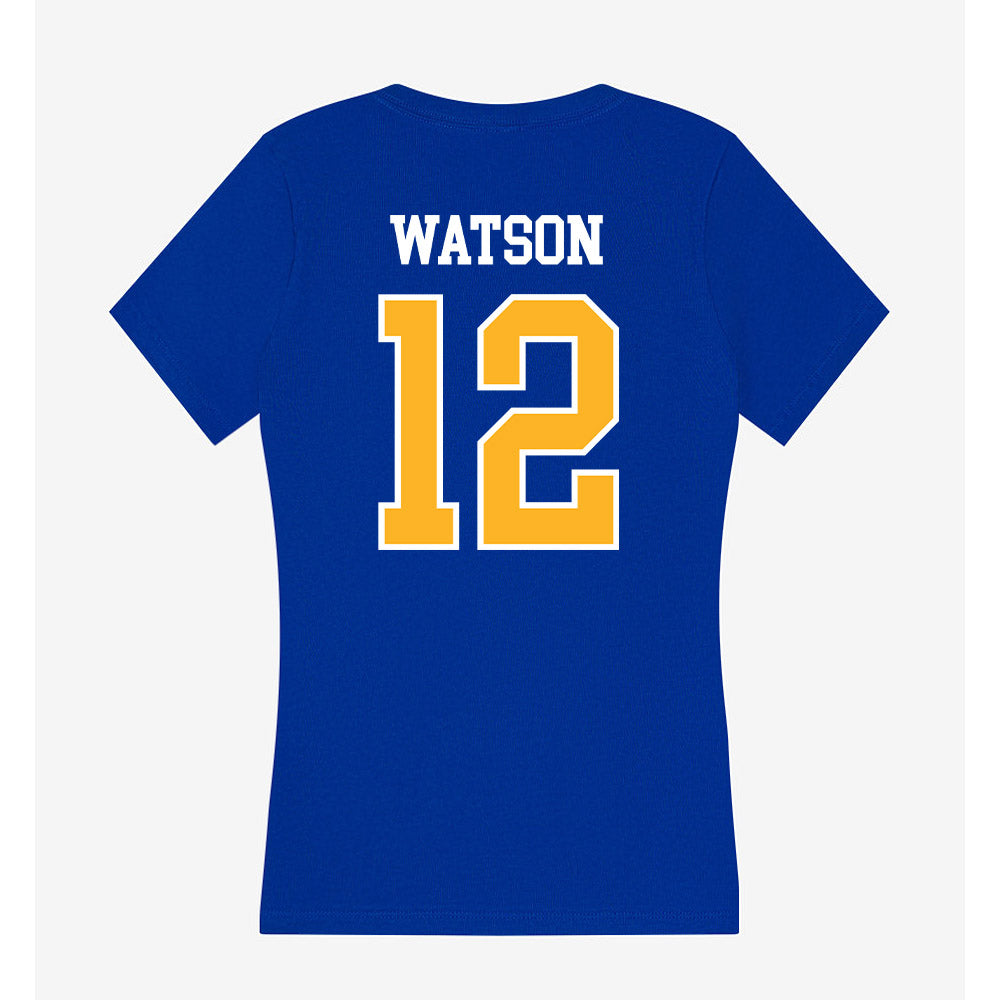 Pittsburgh - NCAA Women's Volleyball : Ayanna Watson - Women's V-Neck T-Shirt-1