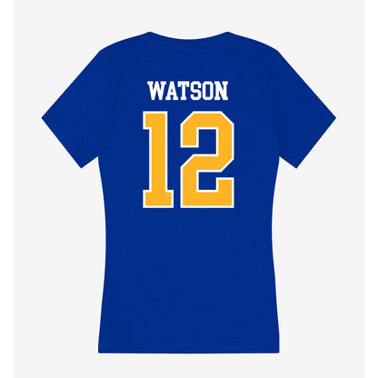 Pittsburgh - NCAA Women's Volleyball : Ayanna Watson - Women's V-Neck T-Shirt-1