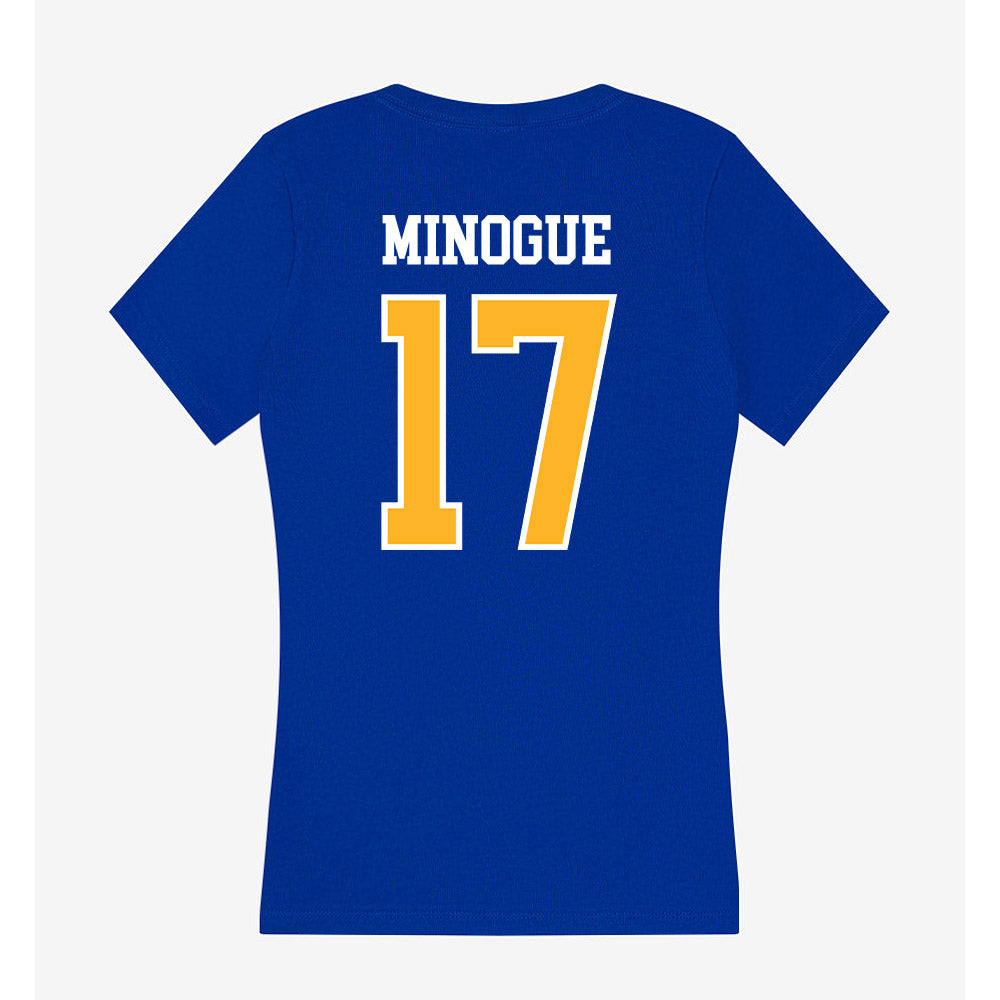 Pittsburgh - NCAA Women's Soccer : Hannah Minogue - Women's V-Neck T-Shirt-1