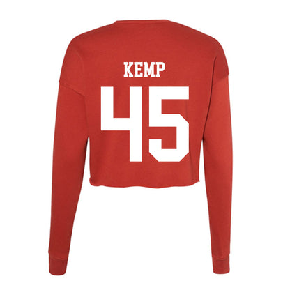 Utah - NCAA Men's Lacrosse : Ryker Kemp - Women's Cropped Crew Fleece-1