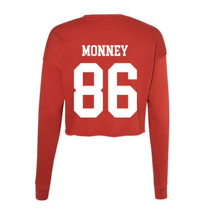 Utah - NCAA Football : Will Monney - Women's Cropped Crew Fleece-1