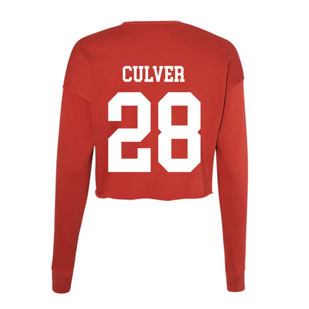 Utah - NCAA Baseball : Ian Culver - Women's Cropped Crew Fleece-1