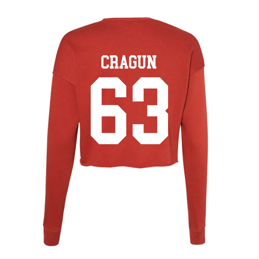 Utah - NCAA Football : Tanner Cragun - Women's Cropped Crew Fleece-1