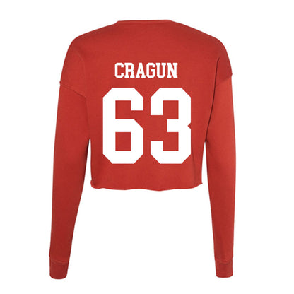 Utah - NCAA Football : Tanner Cragun - Women's Cropped Crew Fleece-1