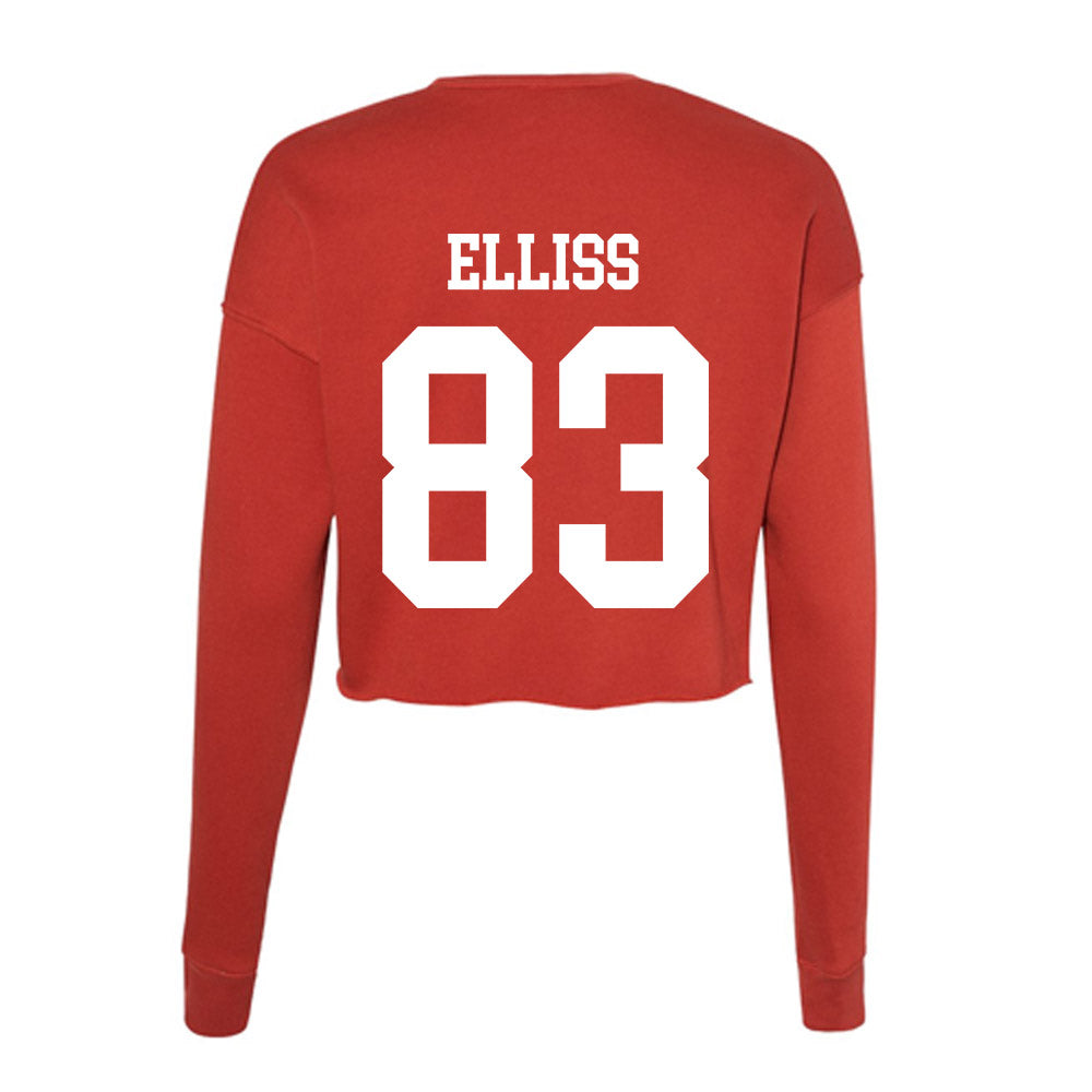 Utah - NCAA Football : Elijah Elliss - Women's Cropped Crew Fleece-1
