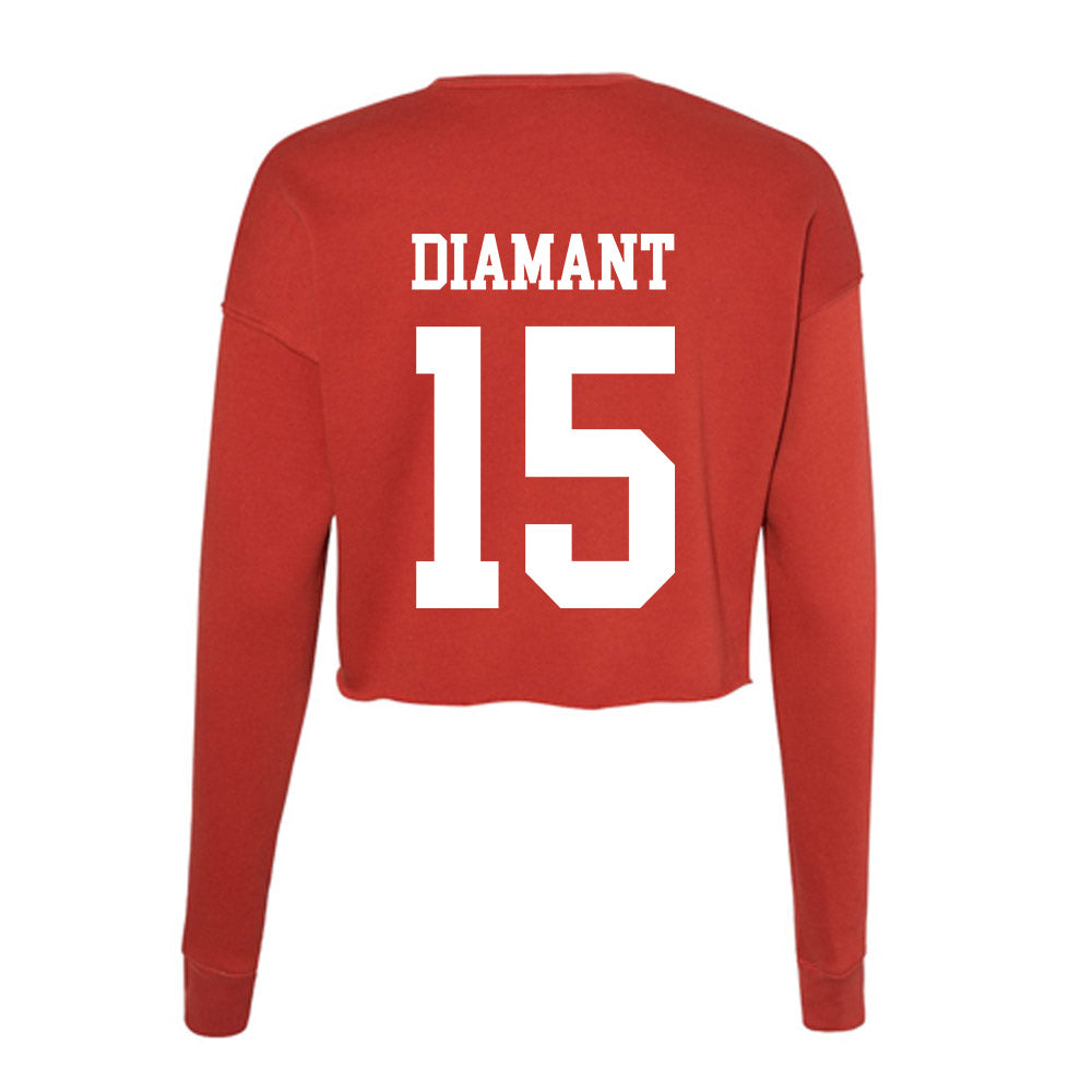Utah - NCAA Baseball : Demitri Diamant - Women's Cropped Crew Fleece-1