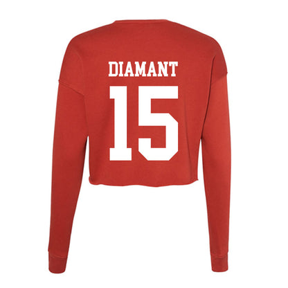 Utah - NCAA Baseball : Demitri Diamant - Women's Cropped Crew Fleece-1