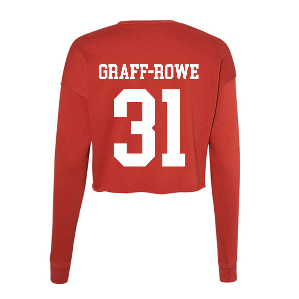 Utah - NCAA Baseball : Ashton Graff-Rowe - Women's Cropped Crew Fleece-1
