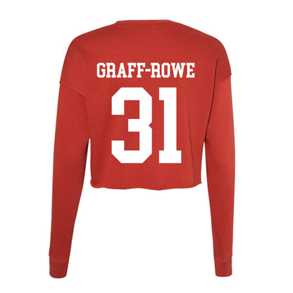 Utah - NCAA Baseball : Ashton Graff-Rowe - Women's Cropped Crew Fleece-1