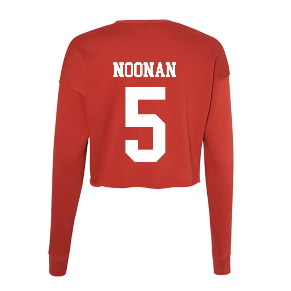 Utah - NCAA Baseball : Nevan Noonan - Women's Cropped Crew Fleece-1