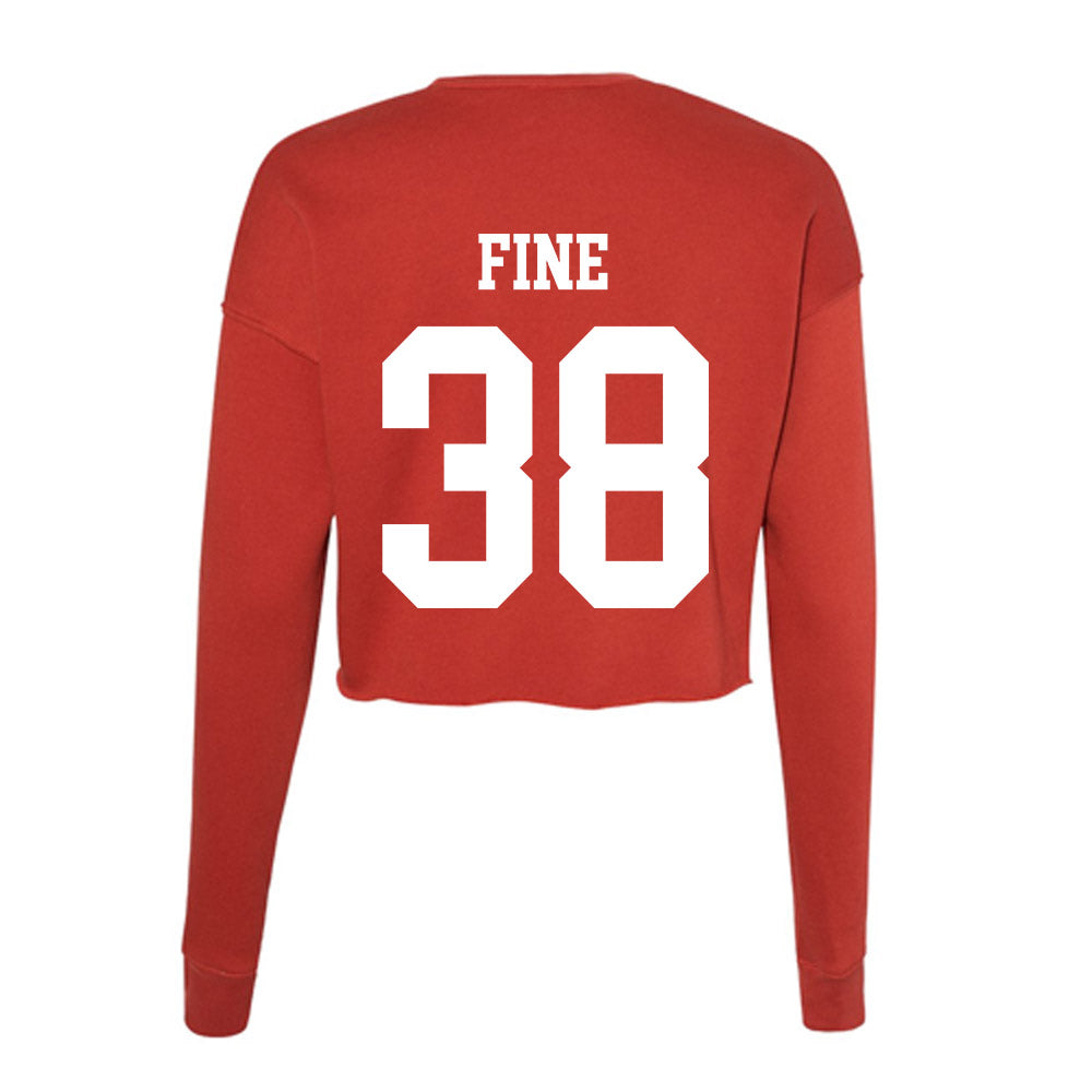 Utah - NCAA Baseball : Dillon Fine - Women's Cropped Crew Fleece-1