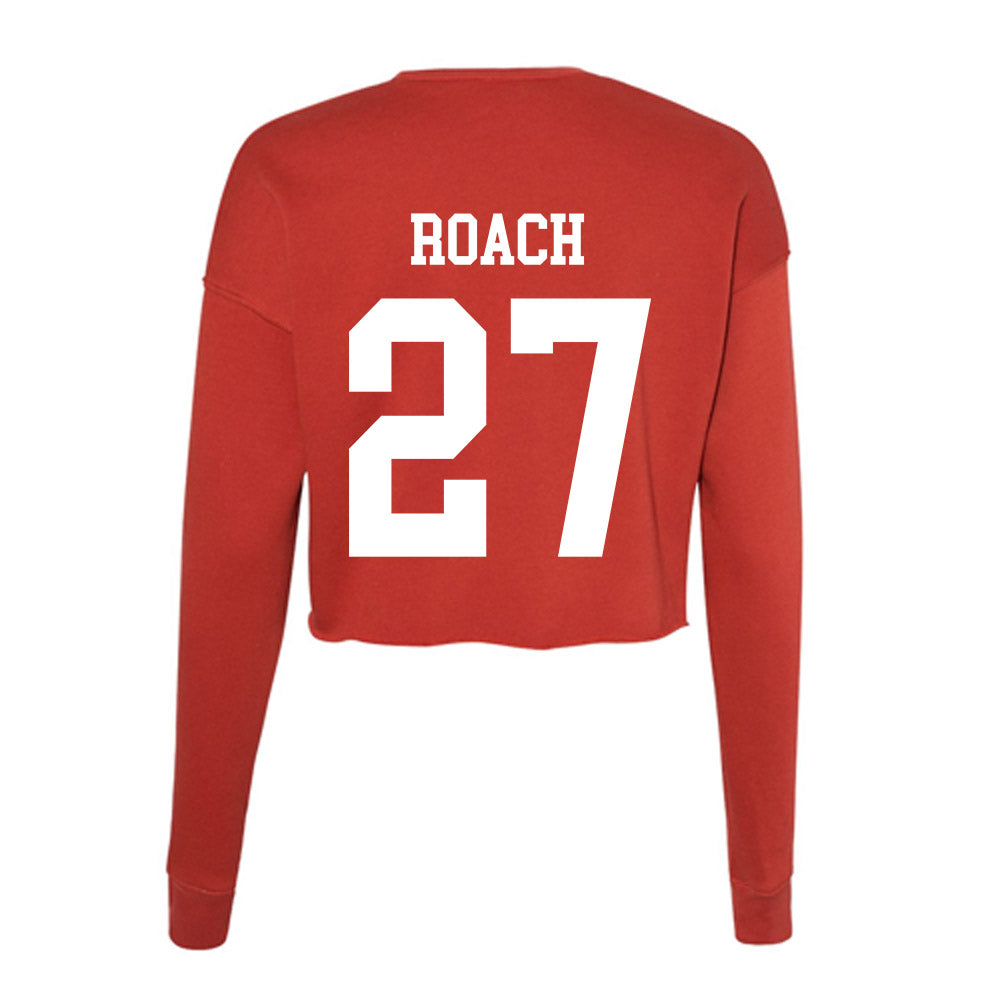 Utah - NCAA Men's Lacrosse : Bryce Roach - Women's Cropped Crew Fleece-1