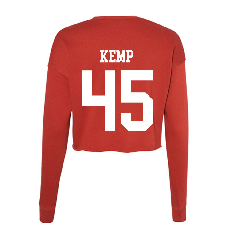 Utah - NCAA Men's Lacrosse : Ryker Kemp - Women's Cropped Crew Fleece-1