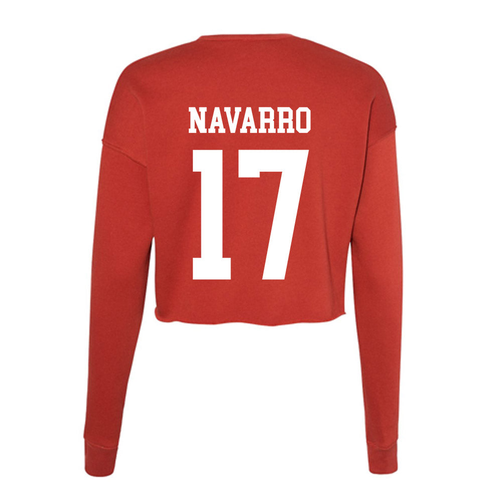 Utah - NCAA Baseball : Bradley Navarro - Women's Cropped Crew Fleece-1