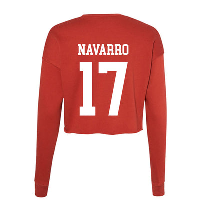 Utah - NCAA Baseball : Bradley Navarro - Women's Cropped Crew Fleece-1