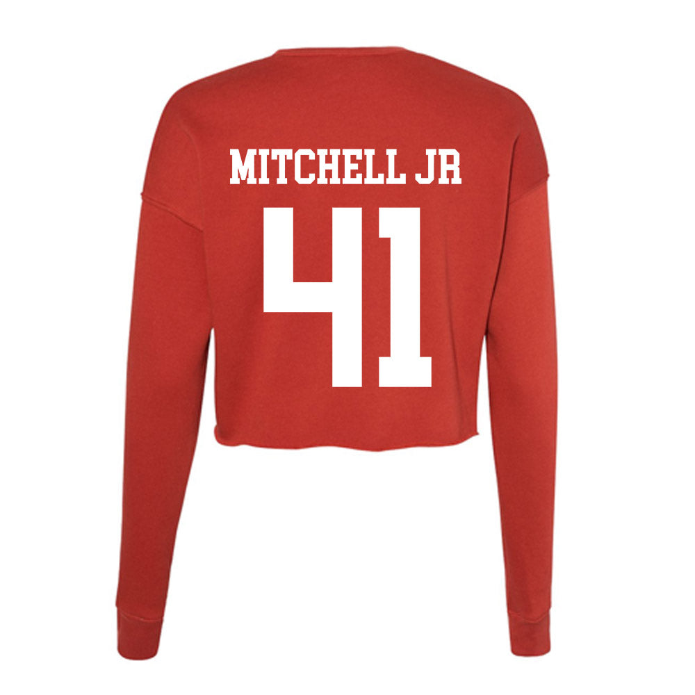 Utah - NCAA Football : LaGary Mitchell Jr - Women's Cropped Crew Fleece-1