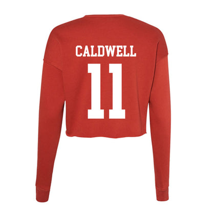 Utah - NCAA Football : Rock Caldwell - Women's Cropped Crew Fleece-1