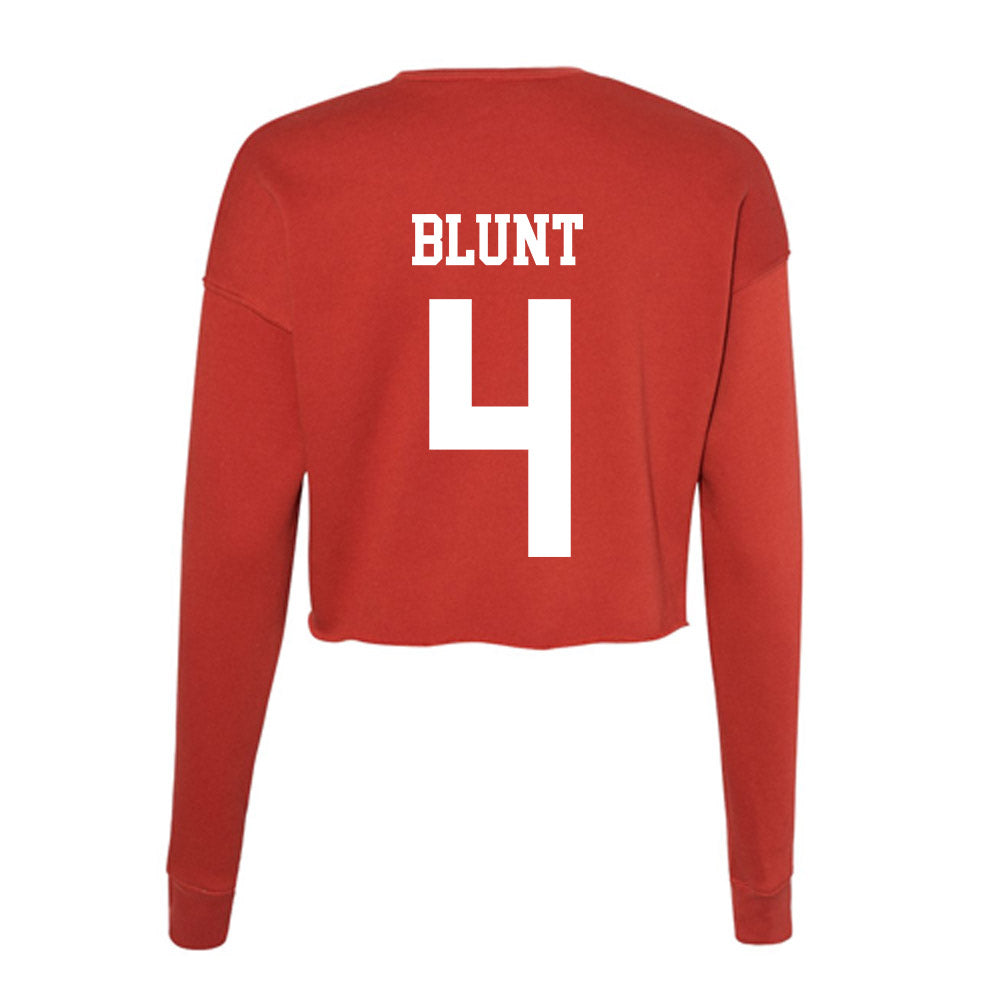 Utah - NCAA Softball : Kate Blunt - Women's Cropped Crew Fleece-1