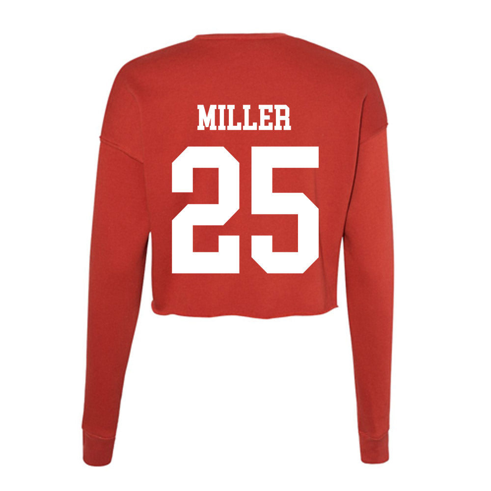 Utah - NCAA Baseball : Cal Miller - Women's Cropped Crew Fleece-1