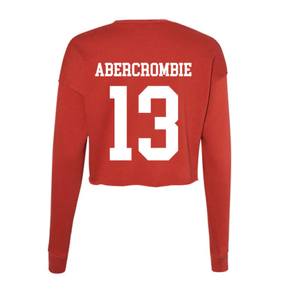 Utah - NCAA Baseball : Justin Abercrombie - Women's Cropped Crew Fleece-1