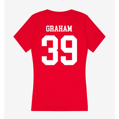 Utah - NCAA Baseball : Seth Graham - Women's V-Neck T-Shirt-1